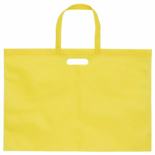 (2個セット) アーテック ArTec 作品収納バッグ大　持ち手穴あき　薄黄 図工 作品入れ 美術 ...