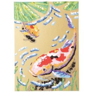 ちぎり絵セット 手すき和紙 色紙付き 【 BBSオリジナル はり絵 ちぎり