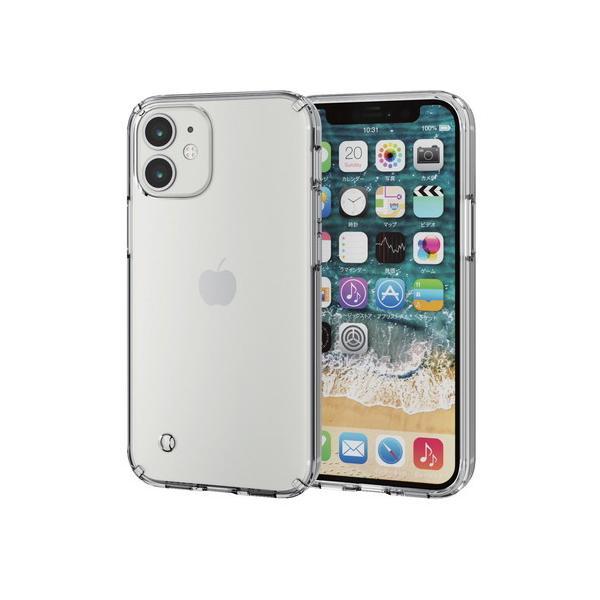 エレコム PM-A20AHVCCR iPhone12 mini ケース カバー 耐衝撃 ポリカーボネ...