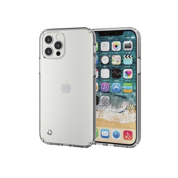 エレコム PM-A20BHVCCR iPhone 12 / Pro 用 ハイブリッド ケース TRA...