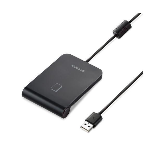 エレコム MR-ICA001BK ICカードリーダライタ 非接触式 ICカード リーダライタ ケーブ...