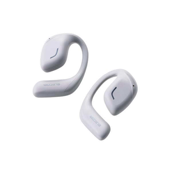 エレコム LBT-OWS01GY ワイヤレスイヤホン Bluetooth 5.4 オープンイヤー イ...