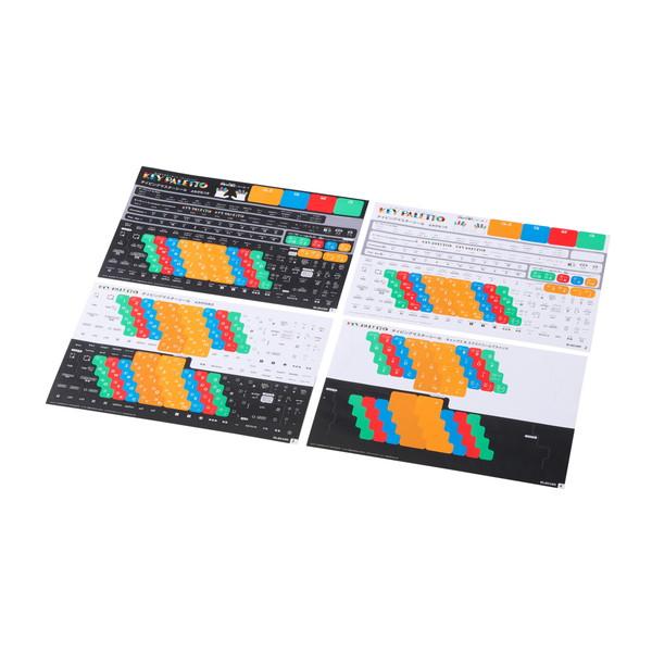 エレコム TK-S-KP01 キーボード タイピング練習 シール 4種類入り 13×13mm ローマ...