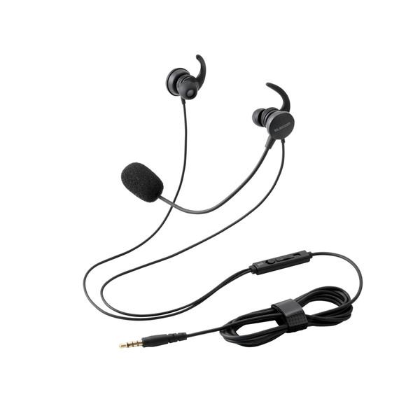 エレコム HS-EP21STBK ヘッドセット 有線 3.5mm 接続 カナル型 マイク付き 高音質...