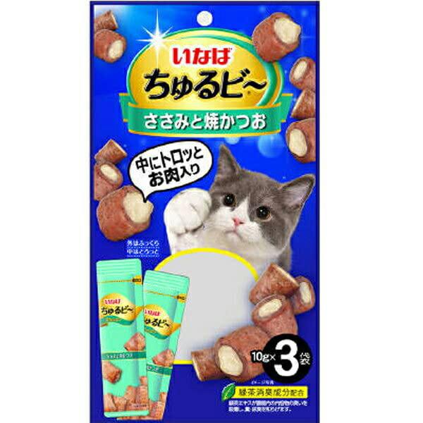 いなば ちゅるビ ささみと焼ささみ 10g×3袋 ドライパック おやつ QSC-268 いなばペット...