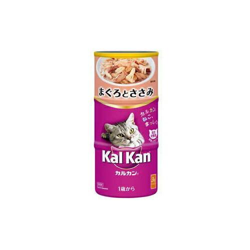 【3個セット】 カルカン ハンディ缶 成猫用 1歳から まぐろとささみ 160g×3缶 キャットフー...