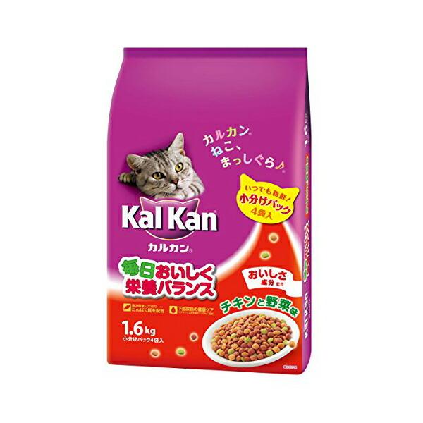 カルカン ドライ 成猫用 チキンと野菜味 1.6kg [キャットフード] キャットフード 猫 ネコ ...