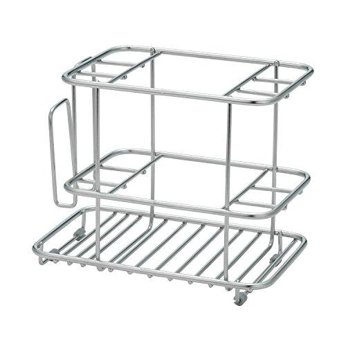 (2個セット) LEC レック ステンレス歯ブラシスタンド 置き型 BB-083