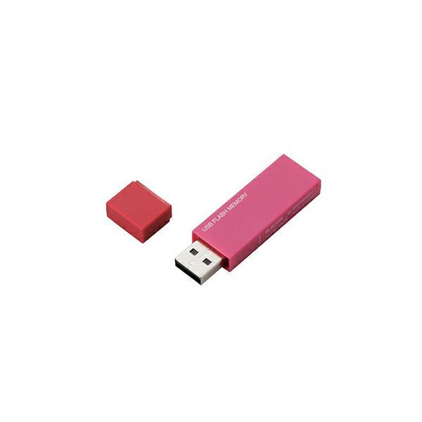 【4個セット】エレコム MF-MSU2B16GPN USBメモリ USB2.0対応 キャップ式 US...