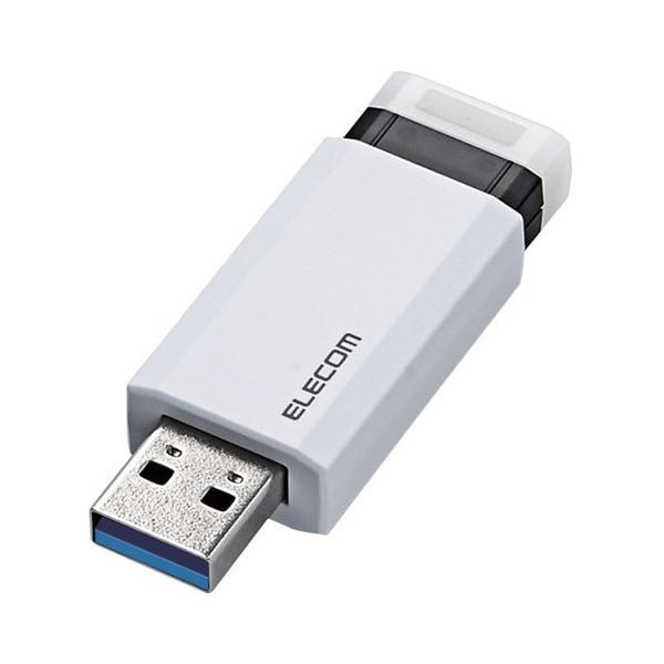 【正規代理店】 エレコム MF-PKU3064GWH USBメモリ/USB3.1 Gen1/ノック式...