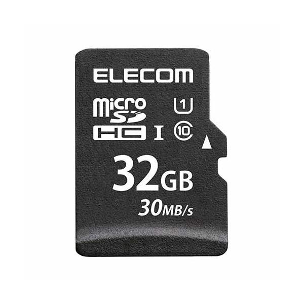 【3個セット】エレコム MF-MS032GU11LRA マイクロSD カード 32GB UHS-I ...