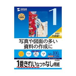 サンワサプライ インクジェット用スーパーファイン用紙A3サイズ100枚入り JP-EM5NA3-100 インクジェット用スーパーファイン用紙（A3サイズ・100枚入り）