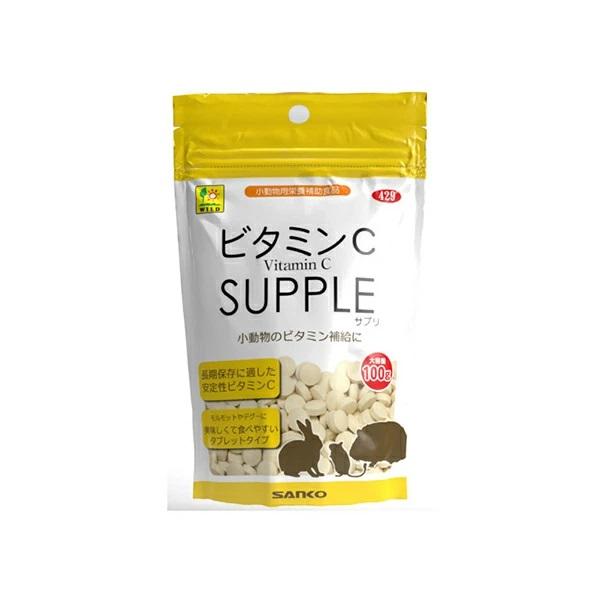 三晃商会 ビタミンCサプリ お徳用 100g 日本製 うさぎ モルモット デグー チンチラ サプリメ...
