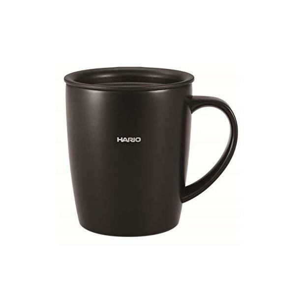 【10個セット】 HARIO マグボトル ブラック 300ml HARIO フタ付き保温マグ SMF...