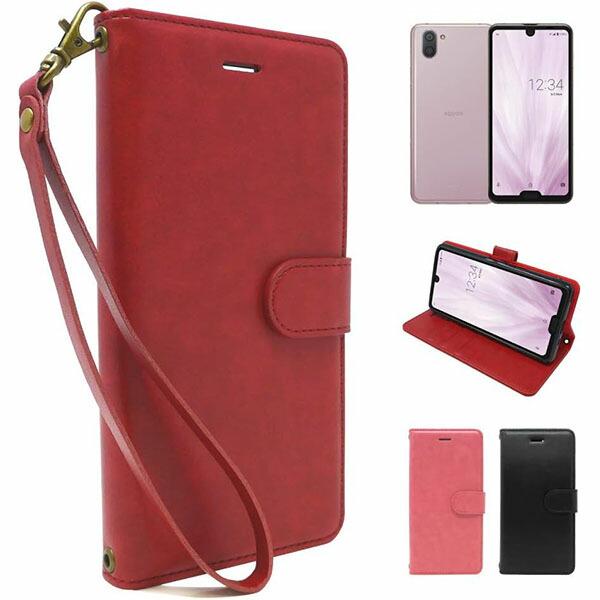 shizukawill AQUOS R3 SH-04L SHV44 手帳型 ケース カバー グレイス...