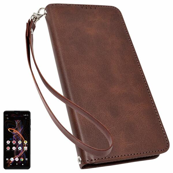 shizukawill AQUOS R5G SH-51A SHG01 手帳型 ケース カバー 本革調...