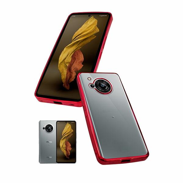 shizukawill AQUOS R7 サイドメッキ加工 TPU クリアケース SHAQR7CLR...