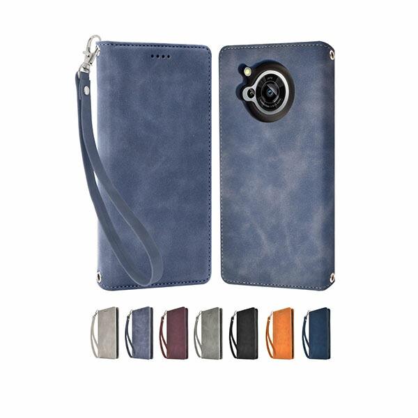 shizukawill AQUOS R7 手帳型 ケース アイファンデ2 SHAQR7IF2BL