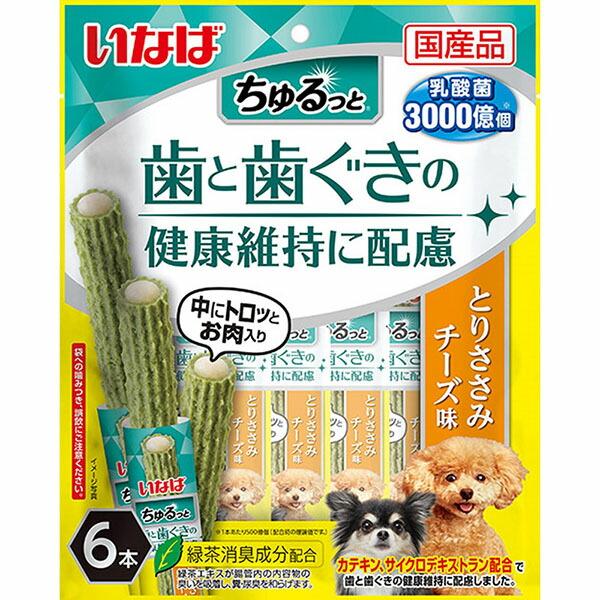 【12個セット】 いなばペットフード ちゅるっと 歯と歯ぐきの健康維持に配慮 とりささみ チーズ味 ...