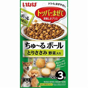 いなばペットフード いなば ちゅ~るボール とりささみ 野菜入り 10g×3袋 ちゅーる ドッグフード おやつ ふりかけ ボール 犬用 価格は1個のお値段です