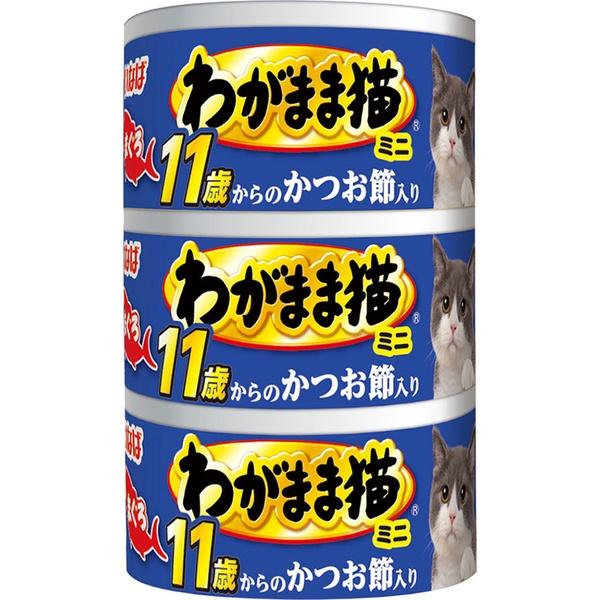 (6個セット) いなばペットフード いなば わがまま猫まぐろミニ 11歳からのかつお節入り まぐろ ...