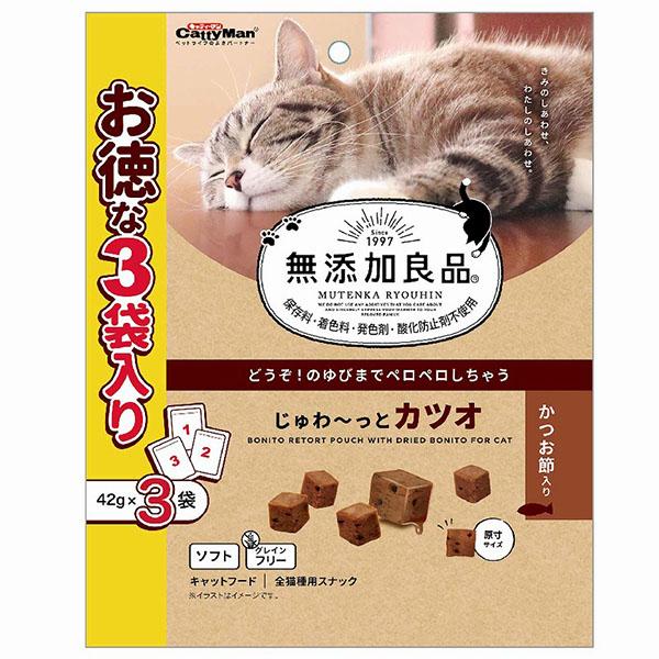 (12個セット) ドギーマンハヤシ 無添加良品 じゅわ~っとカツオ かつお節入り 42g×3袋 グレ...