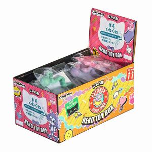 (48個セット) ドギーマンハヤシ じゃれ猫 NekoToyBox 羊毛くねくね 18コ入り/1ボックス 18点 色おまかせ 猫じゃらし ペット キャティーマン