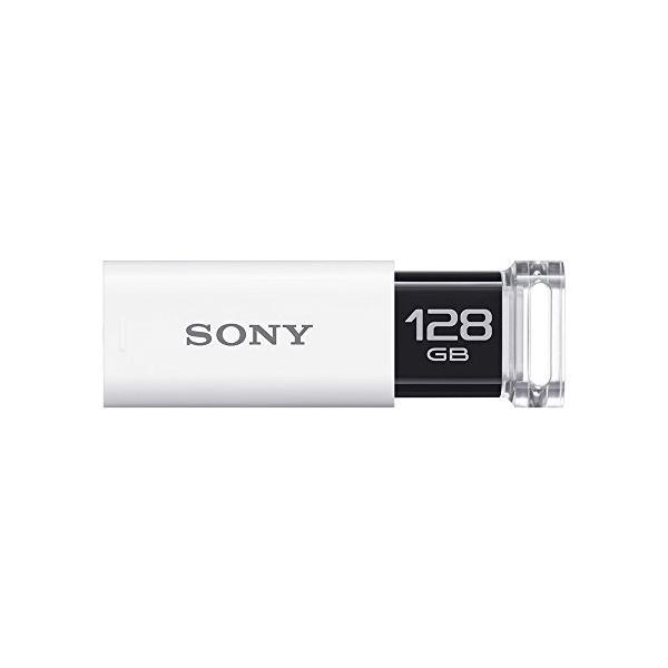 SONY USB3.0対応 ノックスライド式USBメモリー ポケットビットUシリーズ 128GB ホ...