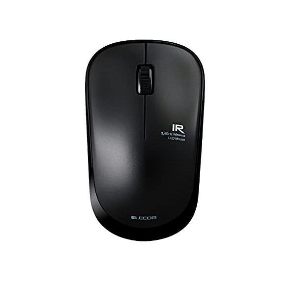 エレコム M-IR07DRBK ELECOM マウス ワイヤレス (レシーバー付属) Mサイズ 3ボ...