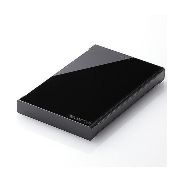 ELECOM USB3.0対応ポータブルハードディスク ELP-CEDUBKシリーズ 2TB リーダ...