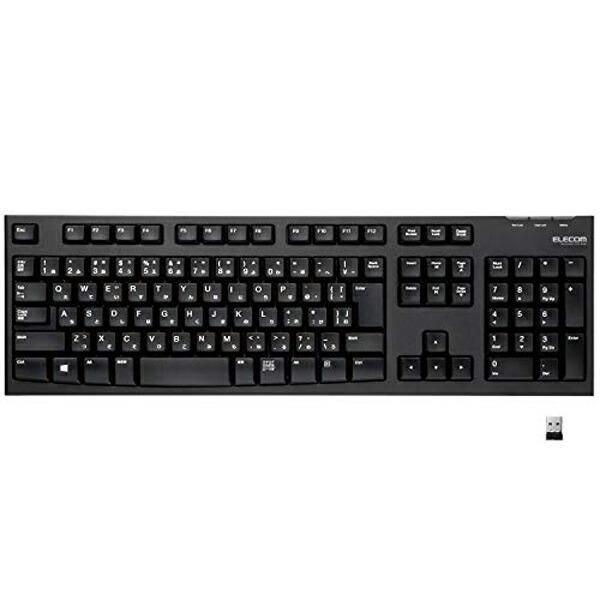 エレコム TK-FDM063TBK ELECOM USB キーボード ワイヤレス (レシーバー付属)...