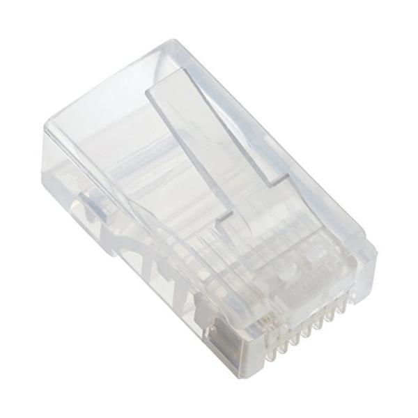 ELECOM RJ45コネクタ Cat5e対応 単線仕様 つめ折れ防止コネクタ 10個入り 単線 配...