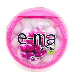 UHA味覚糖 ピピン ｅ−ｍａのど飴容器 グレープ 33g×6入