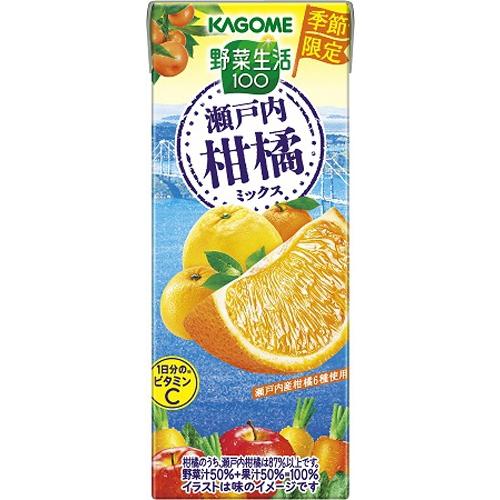 カゴメ 野菜生活 瀬戸内柑橘ミックス（紙） 195ml×12本