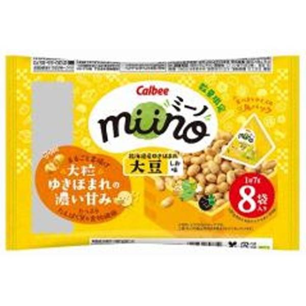 カルビー miino（ミーノ） 大豆しお味三角パック 56g×12袋（1月中旬頃入荷予定）