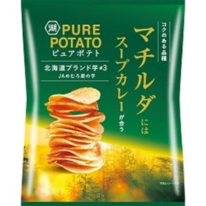 湖池屋 ピュアポテト北海道マチルダにはスープカレーが合う 52g×12袋