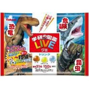 カバヤ 学研の図鑑LIVEグミ ドリンク 150g×10入