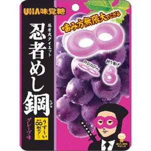 UHA味覚糖 UHA 味覚糖 忍者めし 鉄の鎧 グレープ味 40g ×2袋 UHA味覚糖 UHA 味覚糖 忍者めし 鉄の鎧 グレープ味 40g ×2袋