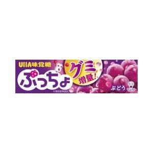 UHA味覚糖 ぷっちょ ぶどうスティック 10粒×10入 : スナック菓子の