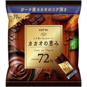 ロッテ カカオの恵み72% シェアパック 124g 18コ入り 2024/09/24発売