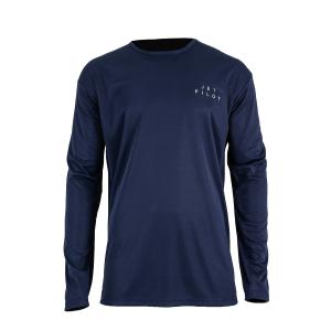 ＪＡ２１６１５ ＨＹＰＥＤ Ｌ/Ｓ ＨＹＤＲＯ ＴＥＥ ネイビー ラッシュガード 長袖 ジェットパイロット｜poipu