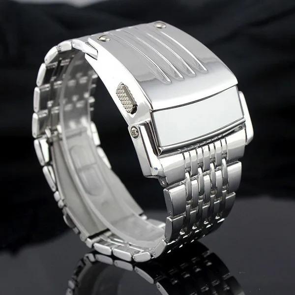 エレクトロニック 2017 新メンズデジタルビッグ腕時計アイアンマンスタイル LED ディスプレイ