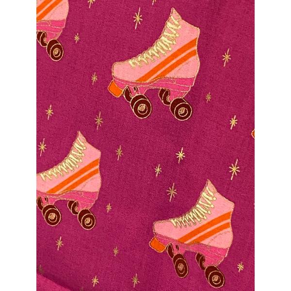 USAコットン　カットクロス　ローラースケート