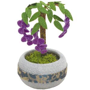 季節の鉢植え ミニ 8月 ほおずき 手作りちりめん細工 なごみの和雑貨