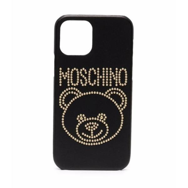 iPhoneケース iPhone12/12Pro【Moschino∞ モスキーノ】スタッ ズテディ ...