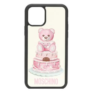 iPhoneケース  iPhone11Pro【Moschino∞ モスキーノ】cake TEDDY テディ くま ピンク ベージュ