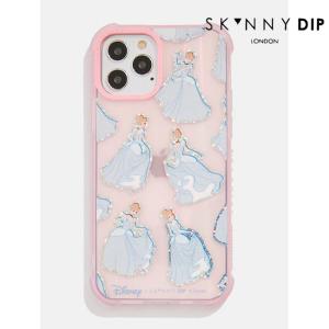 iphoneケース 各種【スキニーディップ SKINNY DIP】ディズニープリンセス シンデレラ ブルー クリア シール ステッカー