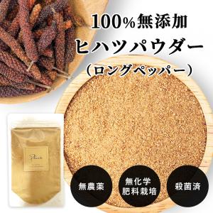 【100%ヒハツ・添加物・保存料不使用 】 ヒハツパウダー 100ｇ 《送料無料》【無農薬・無化学肥料栽培・殺菌済み】ロングペッパー調味料 スパイス