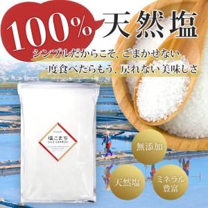 【最安値！】天日塩（天然塩）塩こまち 1kg《送料無料》プロの料理人も絶賛 ミネラル豊富 塩 無添加 飲食店 業務用 ポイント消化 ぬか漬け ぬか床 paypay