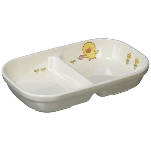 マルケイ ひよこぐみ 角二ツ仕切皿 小 J31 HI